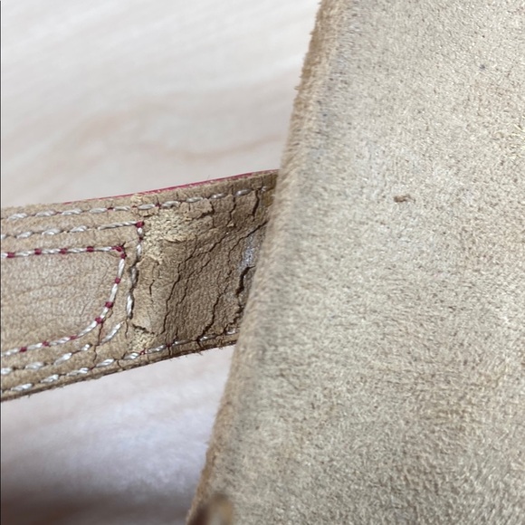 Vionic Maggie Red Wedge Sandals Comfortable Slip-On Design - Picture 11 of 11